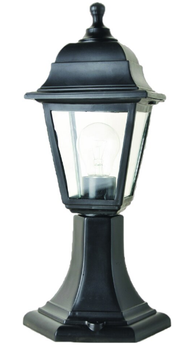 LAMPA OGRODOWA LATARNIA IP44 ZEWNĘTRZNA CZARNA LED